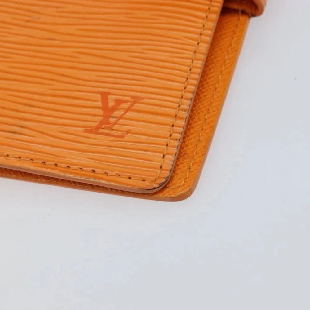 LOUIS VUITTON Epi Agenda PM Day Planner Cover Orange Mandarin R2005H Auth BA